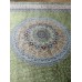 Иранский ковер QUM Silk 10001 Зеленый - фото №7
